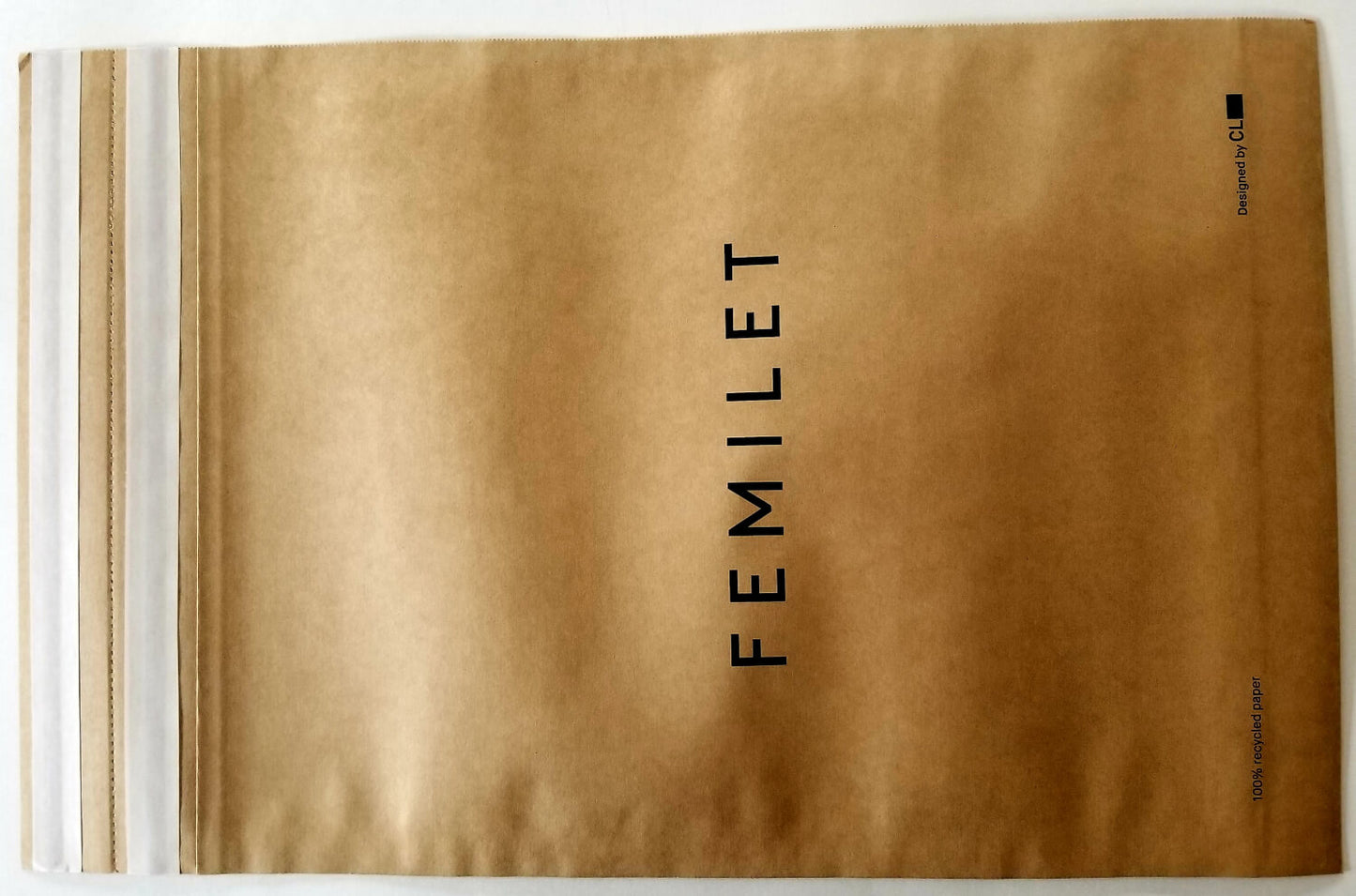 Custom Paper Mailers Kraft Envelope Mailing Bags with Peel and Seal Flap