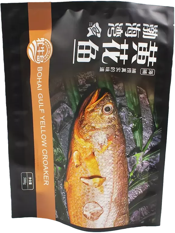 HDPE frozen food pouch detail showing quality materials