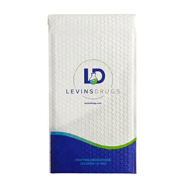 Levins Pharmacy — completed custom printed bubble mailers by Mailers HQ