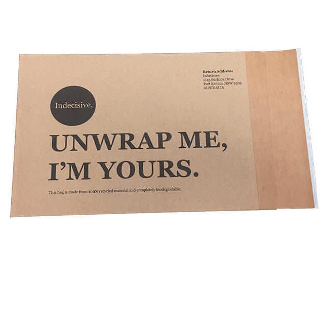 Custom Paper Mailers Kraft Envelope Mailing Bags with Peel and Seal Flap